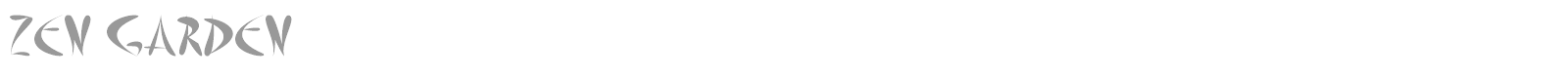 Zen Garden font preview